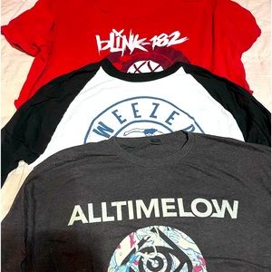 Band shirt bundle. ( cut cropped)